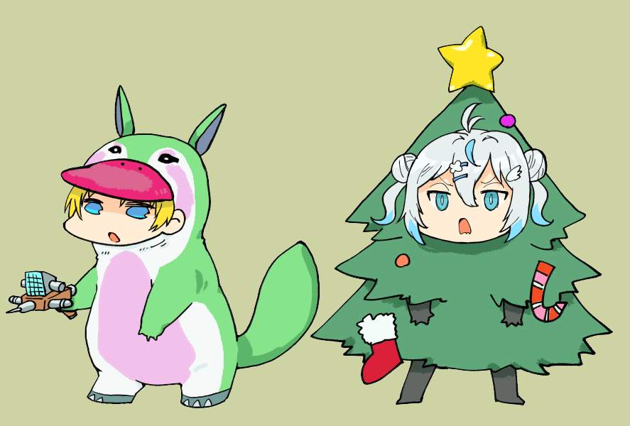カモノハシエビオとツリーくもち/らいな(Yahoo表示画像)